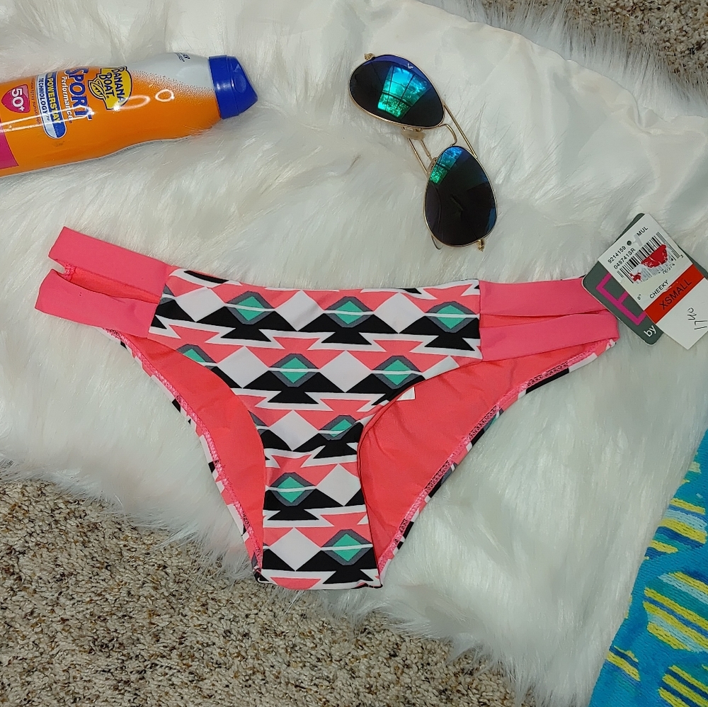 BCA BY REBECCA VIRTUE STRAPPY SWIM BOTTOM XS